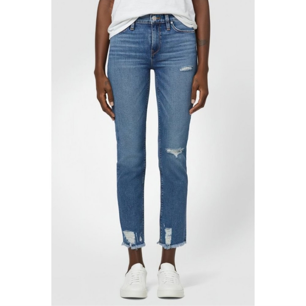 Hudson Nico Straigh Mid Rise Crop Jeans Size 29